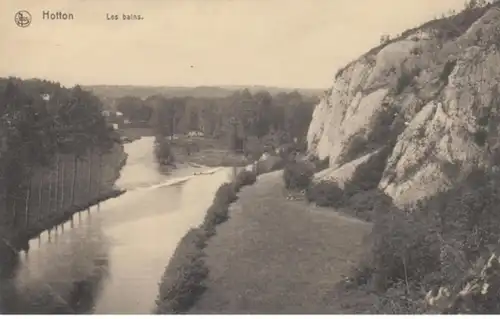 (389) AK Hotton, Bad, Les Bains, vor 1945