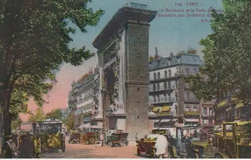 (328) Paris, Porte Saint-Denis, Boulevard, vor 1945