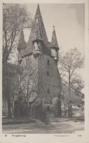 (299) AK Augsburg, Fünfgradturm 1926