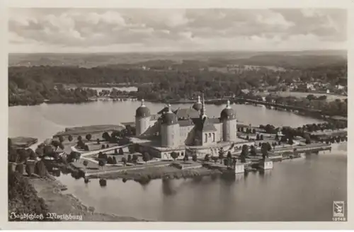 (262) Foto AK Jagdschloss Moritzburg, Luftbild 1937
