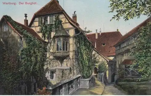 (238) Eisenach, Wartburg, Burghof 1910/20er