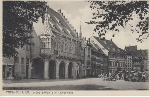 (236) AK Freiburg im Breisgau, Kaufhaus, Münsterplatz 1932