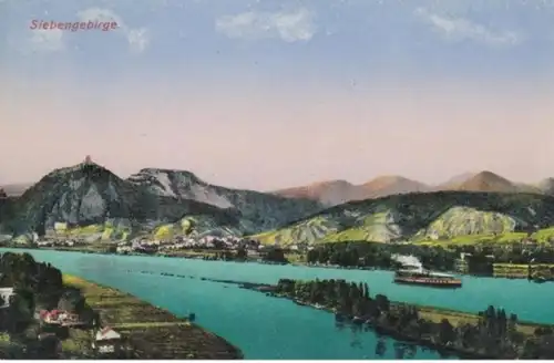 (206) AK Siebengebirge, Panorama, um 1922
