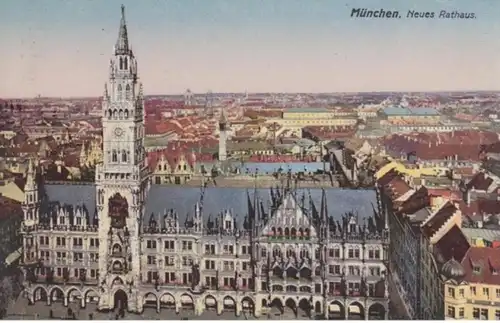 (204) AK München, Neues Rathaus 1928