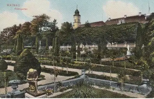 (171) AK Mainau, Konstanz, Bodensee, Rosengarten, vor 1945