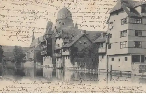 (170) AK Nürnberg, Insel Schütt 1902
