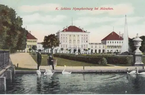 (154) AK München, Schloss Nymphenburg, bis 1918