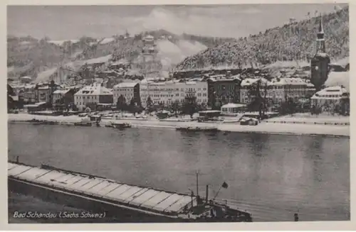 (103) AK Bad Schandau, Panorama 1930/40er