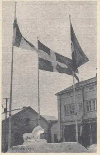(56) AK Rovaniemi, Lappland, Finnland, Statue 1918-45