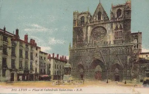 (23) AK Lyon, Kathedrale Saint-Jean, vor 1945