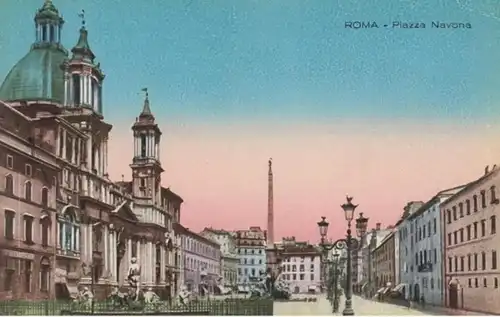 (14) AK Rom, Piazza Navona, vor 1945