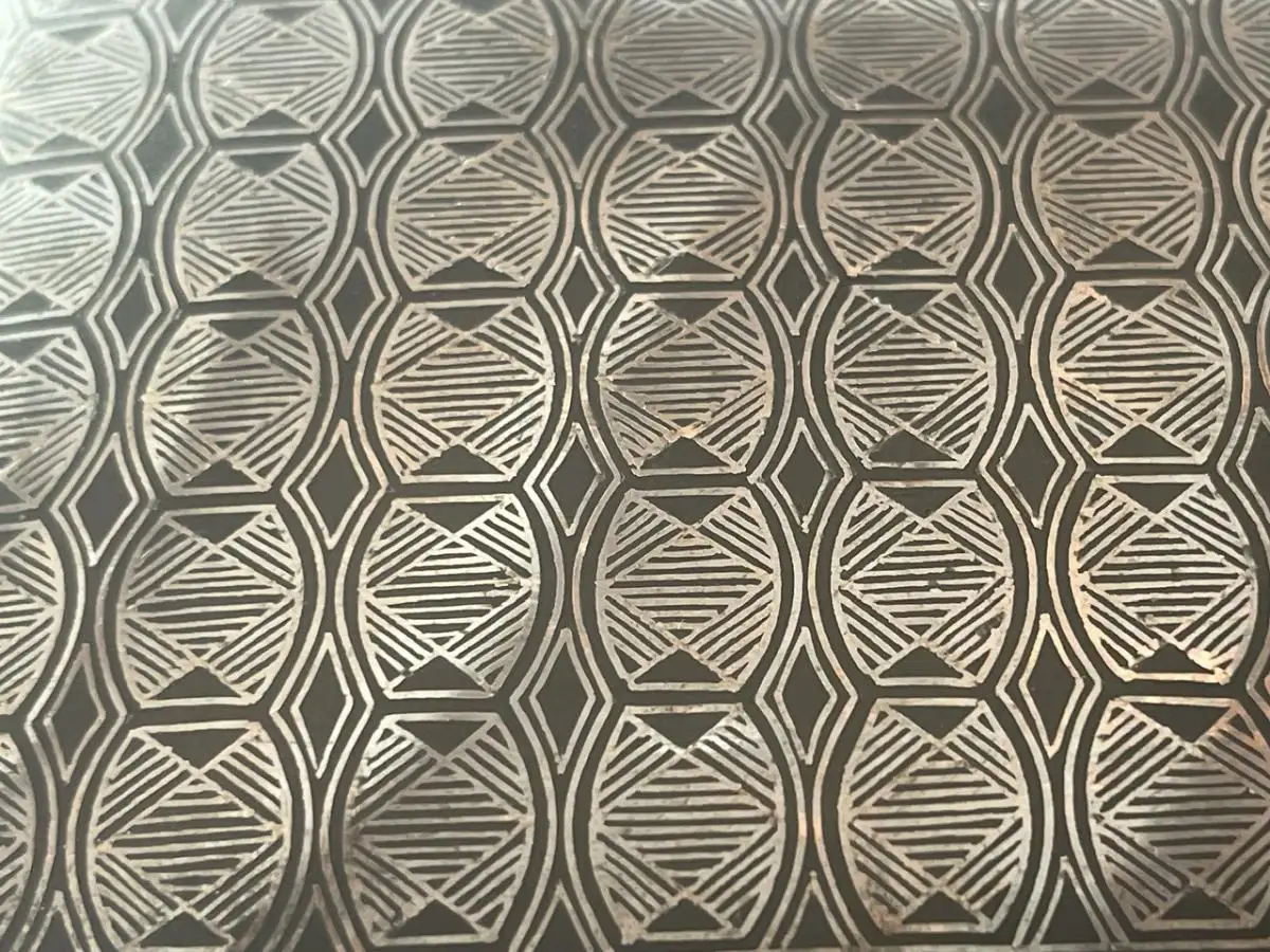 Antike indische Schmuckschatulle Bidriware mit Intarsien aus Silberdraht 1920er 7