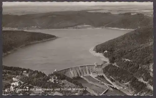 Edersee, mit Sperrmauer und Schloß Waldeck - 410076