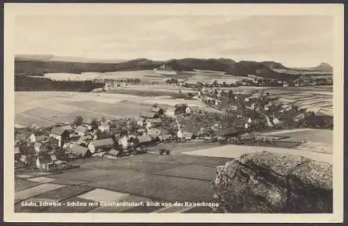 Schöna, sächs. Schweiz, Blick von der Kaiserkrone - 410325