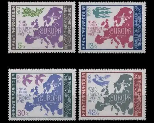 Bulgarien, MiNr. 3218-3221, postfrisch - 691986