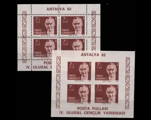 Türkei, MiNr. Block 22 A + B, postfrisch - 691979