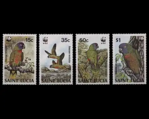 St. Lucia, Vögel, MiNr. 909-912, postfrisch - 692085