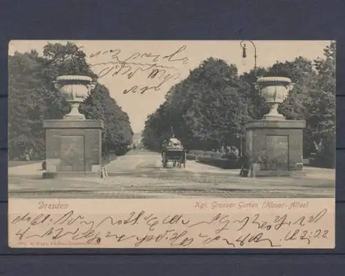 Dresden, Kgl. Grosser Garten, Haupt - Allee - 401522