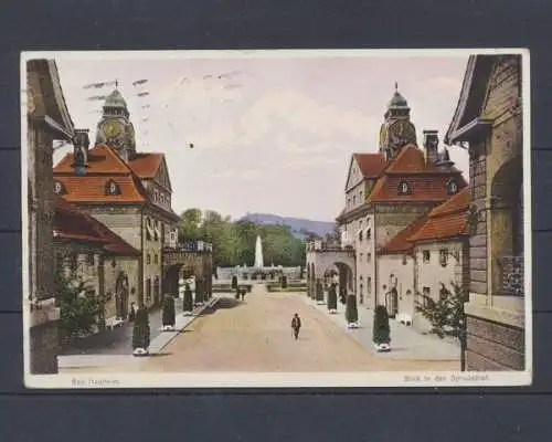 Nauheim, Bad, Blick in den Sprudelhof - 401708