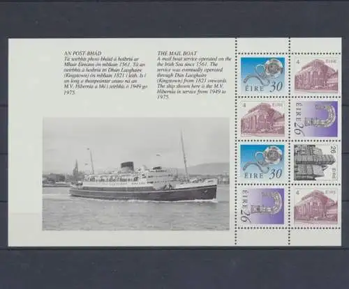 Irland, MiNr. 487,497,702,703, H-Blatt 20, postfrisch - 60544