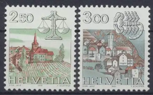 Schweiz, MiNr. 1288-1289, postfrisch - 694281