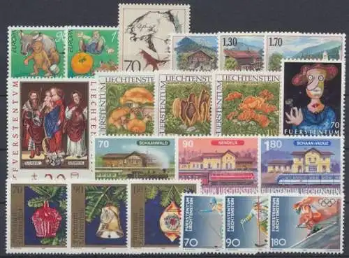 Liechtenstein, MiNr. 1145-1164, Jahrgang 1997, postfrisch - 693132