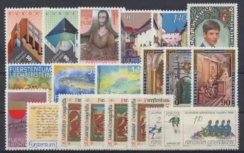 Liechtenstein, MiNr. 916-936, Jahrgang 1987, postfrisch - 692781