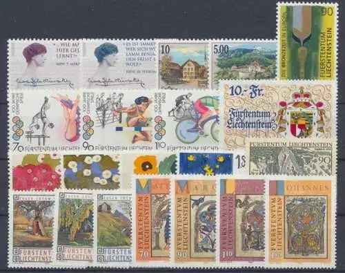 Liechtenstein, MiNr. 1124-1144, Jahrgang 1996, postfrisch - 693133