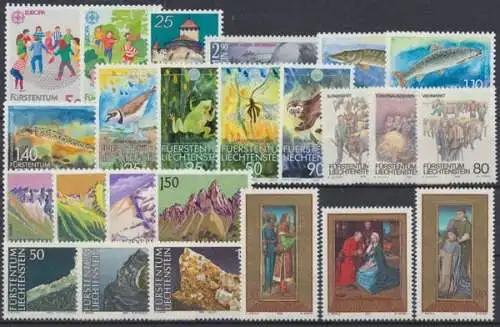 Liechtenstein, MiNr. 960-983, Jahrgang 1989, postfrisch - 692779