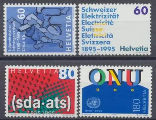 Schweiz, Michel Nr. 1540-1543, postfrisch - 606428