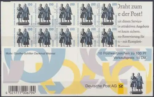 Deutschland (BRD), Michel Nr. MH 36 II, postfrisch - 609579