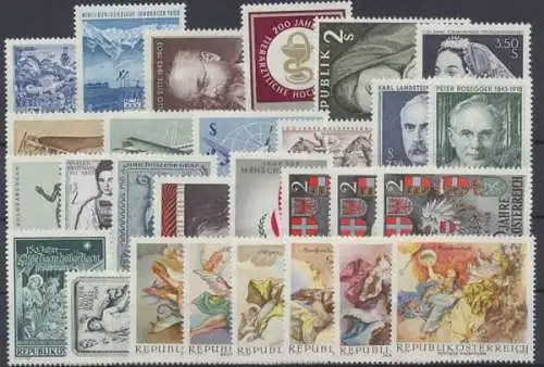 Österreich, MiNr. 1256-1283, Jahrgang 1968, postfrisch - 693444