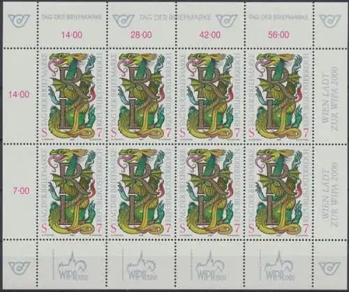 Österreich, MiNr. 2260 Kleinbogen, postfrisch - 610423