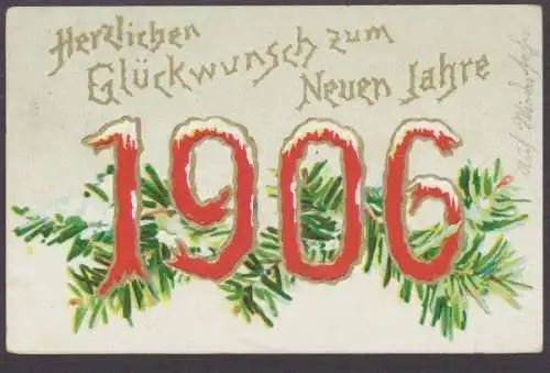 Herzlichen Glückwunsch zum Neuen Jahr 1906 - 403406