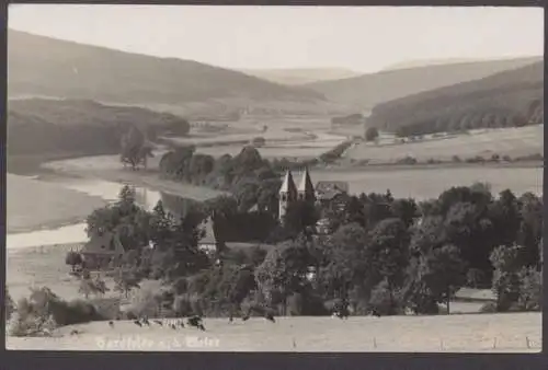 Bursfelde, an der Weser, Blick auf den Ort - 403077