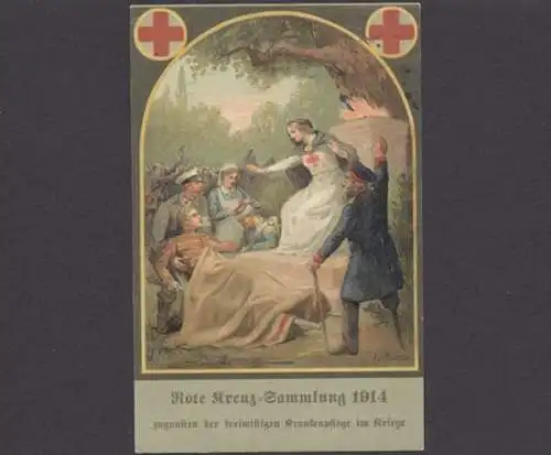 Rote Kreuz Sammlung 1914, zugunsten der freiwilligen Krankenpflege im Kriege - 403495