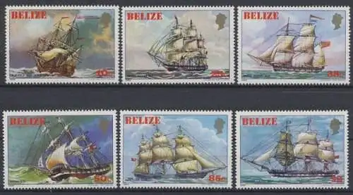 Belize, Schiffe, MiNr. 625-630, postfrisch - 692242