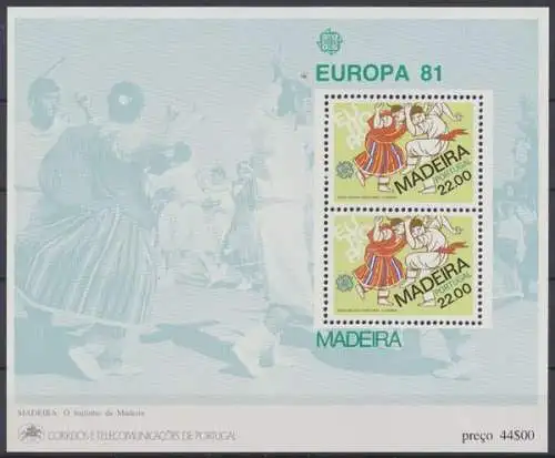 Madeira, MiNr. Block 2, postfrisch - 690187