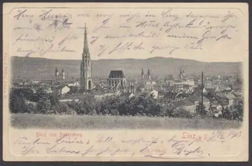 Linz a.D., Blick vom Bauernberg - 403796