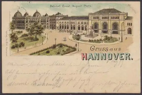 Hannover, Bahnhof, Ernst August Platz - 404002