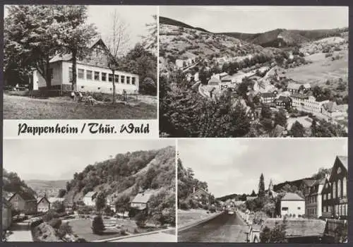 Rappenheim (Thür. Wald), Walggaststätte "Mommelstein", Blick vom Tempelchen, Platz der DSF, Friedrichrodaer Straße - 404178