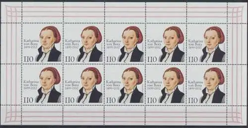 Deutschland (BRD), MiNr. 2029 Kleinbogen, postfrisch - 609772