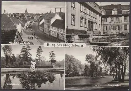 Burg bei Magdeburg, 4 Bilderkarte - 403950