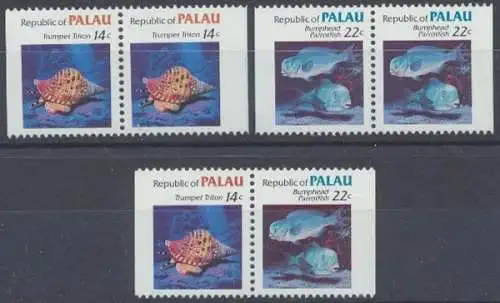 Palau, Michel Nr. 74 D +75 D Zd, postfrisch - 73943