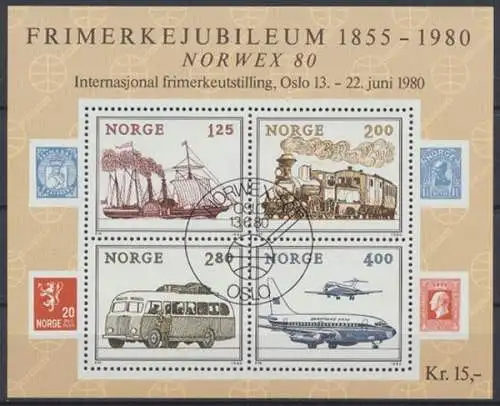 Norwegen, MiNr. Block 3, ESST - 72205