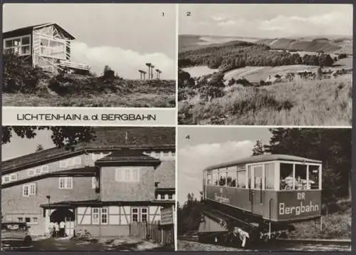 Oberweißbach (Thür. Wald), Lichtenhain a. d. Bergbahn, 4 Bilderkarte - 404176