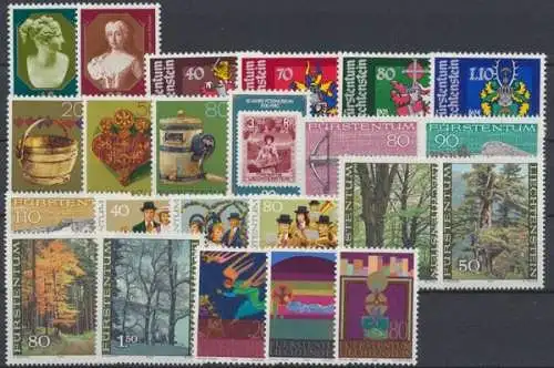 Liechtenstein, MiNr. 741-763, Jahrgang 1980, postfrisch - 692787