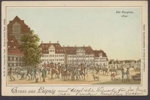 Leipzig, der Rossplatz 1822 - 413486