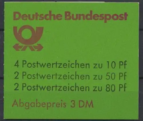 Deutschland (BRD), Michel Nr. MH 24 e K1, postfrisch - 600155