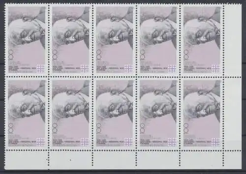 Deutschland (BRD), MiNr. 1556, 10er Block, Ecke li. u., postfrisch - 75723